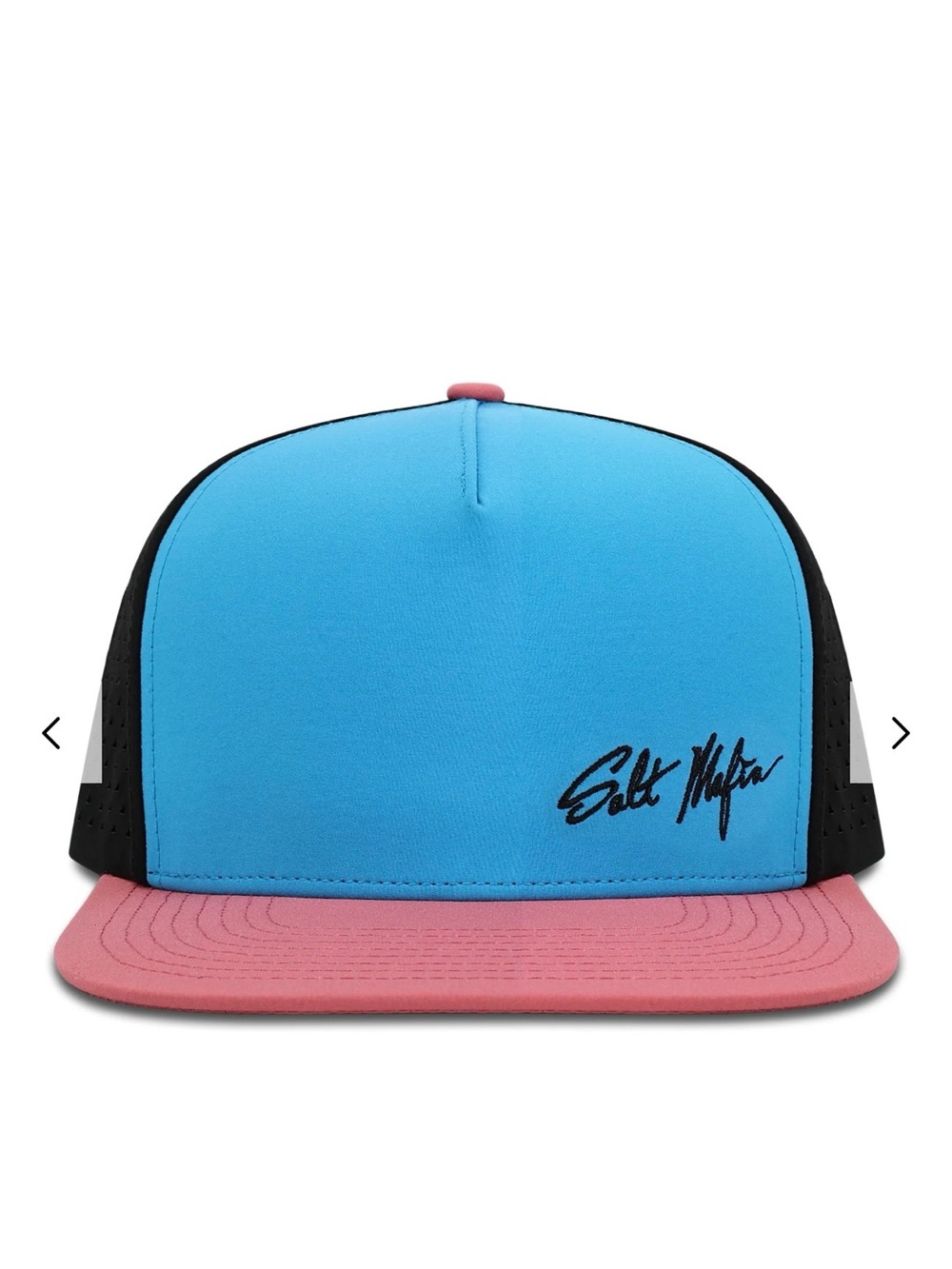 Salt Life Blue Front Pink Brim Trucker Hat
